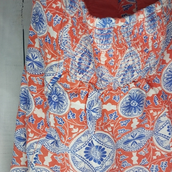 Maeve Halter Slim Mini Dress Anthropologie Button Printed V Neck - Picture 11 of 14